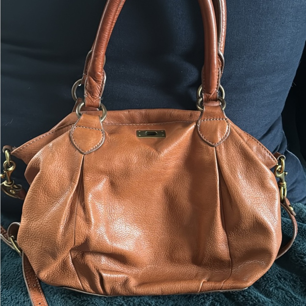 JCrew leather brown purse